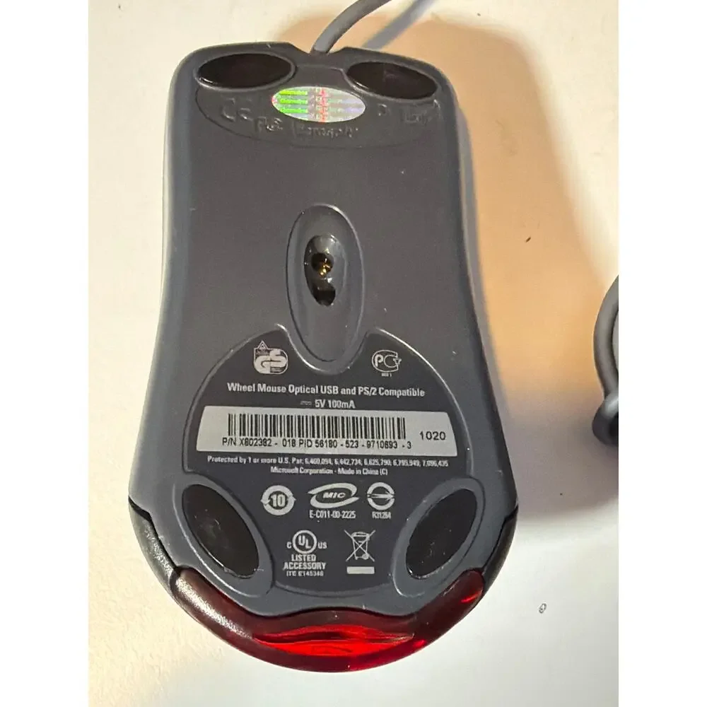 Microsoft IntelliMouse Optical USB PS/2 Compatible Mouse P/N X802382